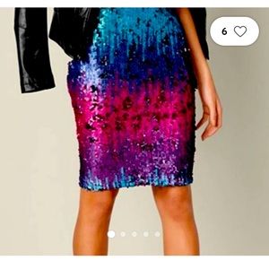 NWT Venus sequin ombré skirt Sz 6